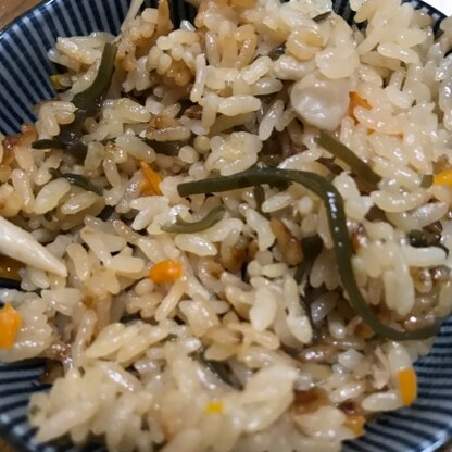 塩昆布を入れると味がしっかりしますね。家にあるものだけで作れて節約でした。